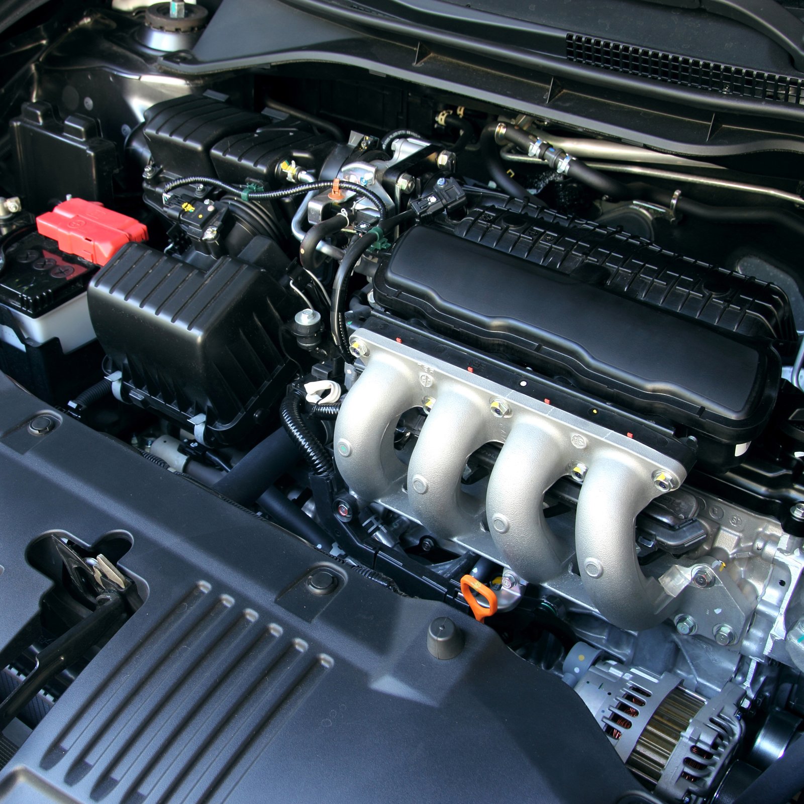 Clean car engine