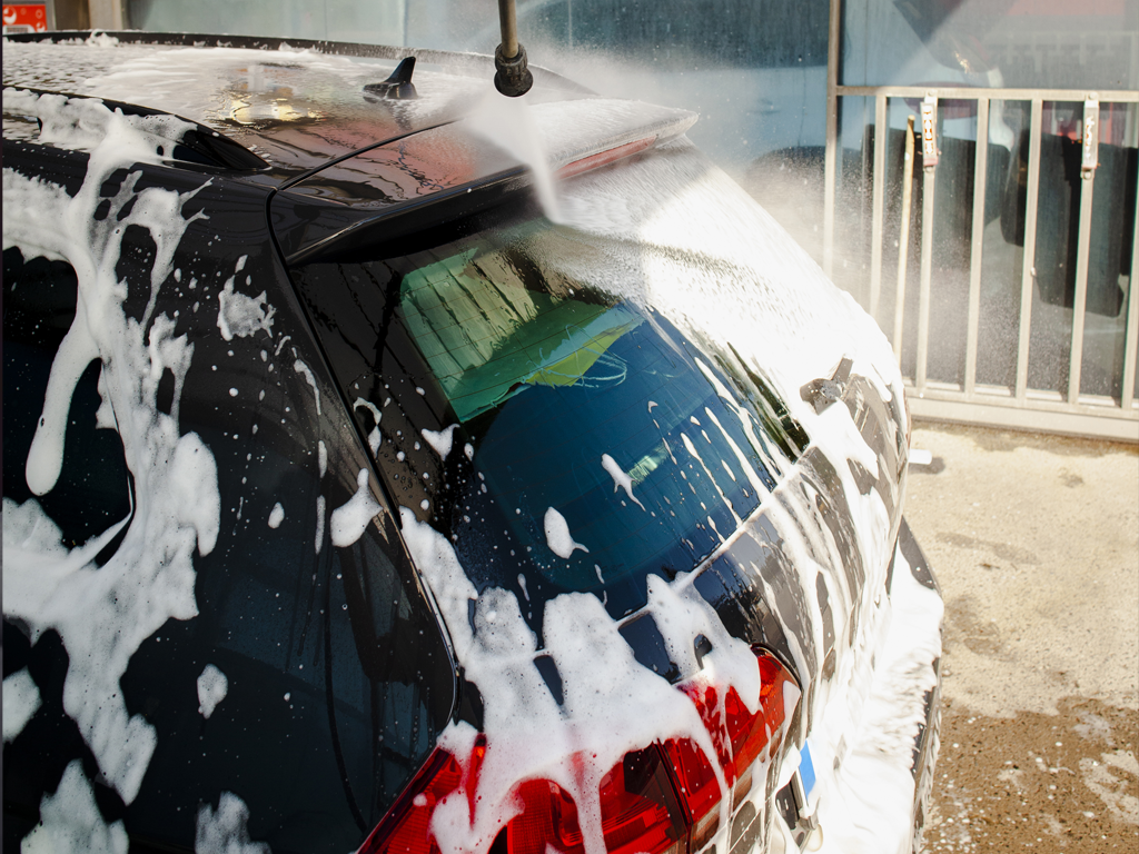 Clean car after Sunny's Maintenance Wash